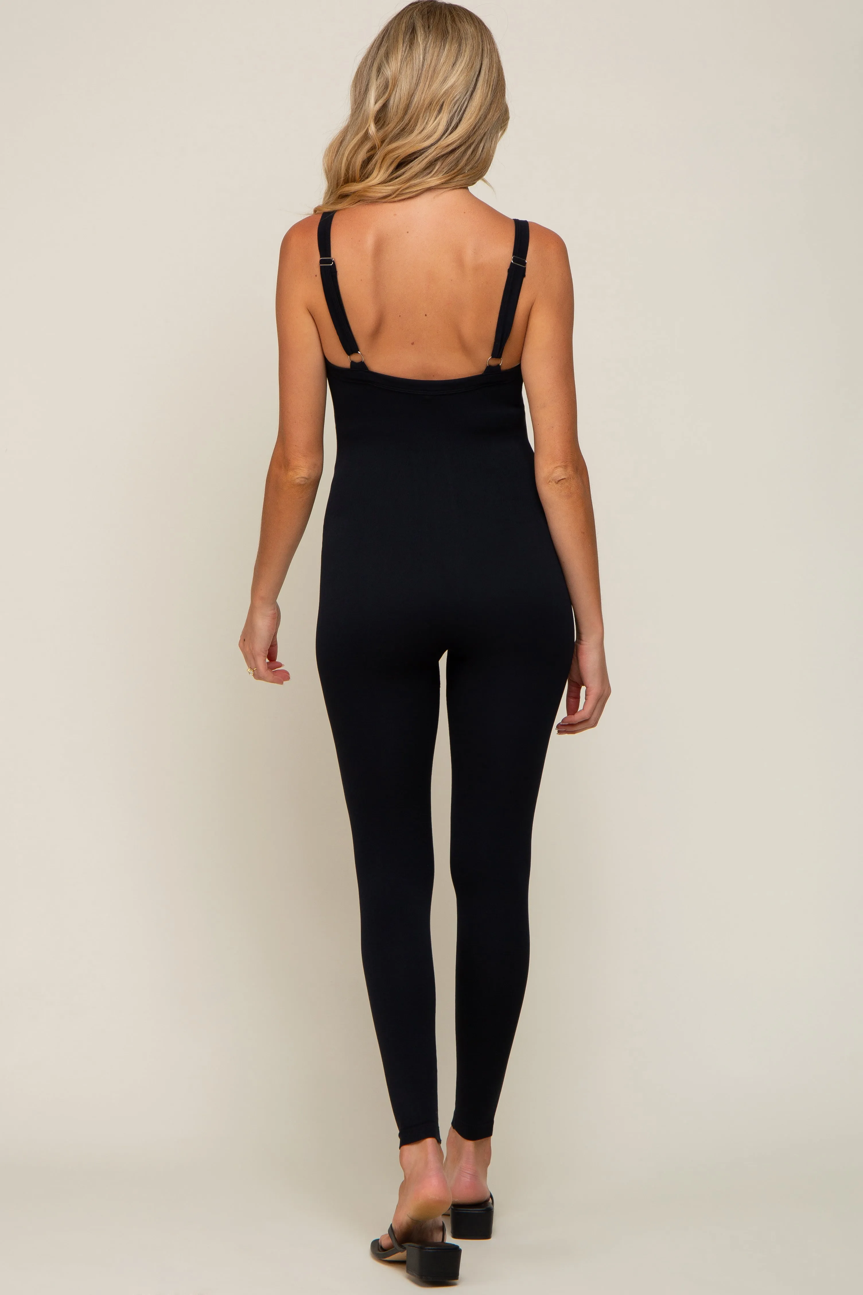 Black Sleeveless Maternity One Piece sold by Pinkblush product image thumbnail 4