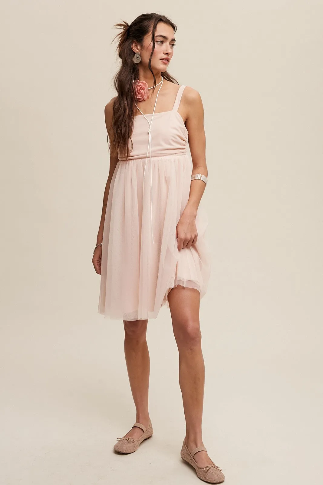 Light Pink Tulle Skirt Dress sold by Pinkblush product image thumbnail 4