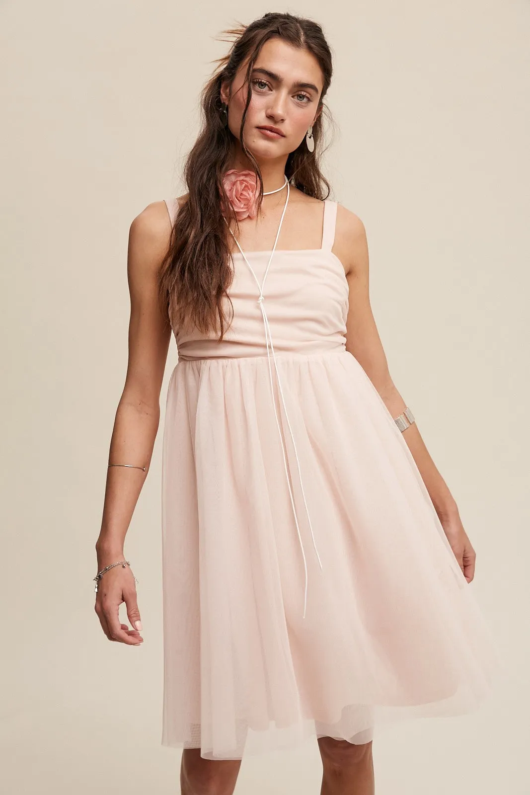 Light Pink Tulle Skirt Dress sold by Pinkblush