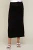 Black Fleece Drawstring Maternity Maxi Skirt sold by Pinkblush