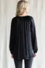 Black Button-Down Long Sleeve Blouse sold by Pinkblush