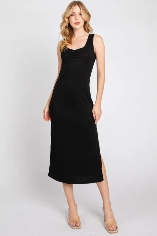 Black Tank Midi Dress sold by Pinkblush