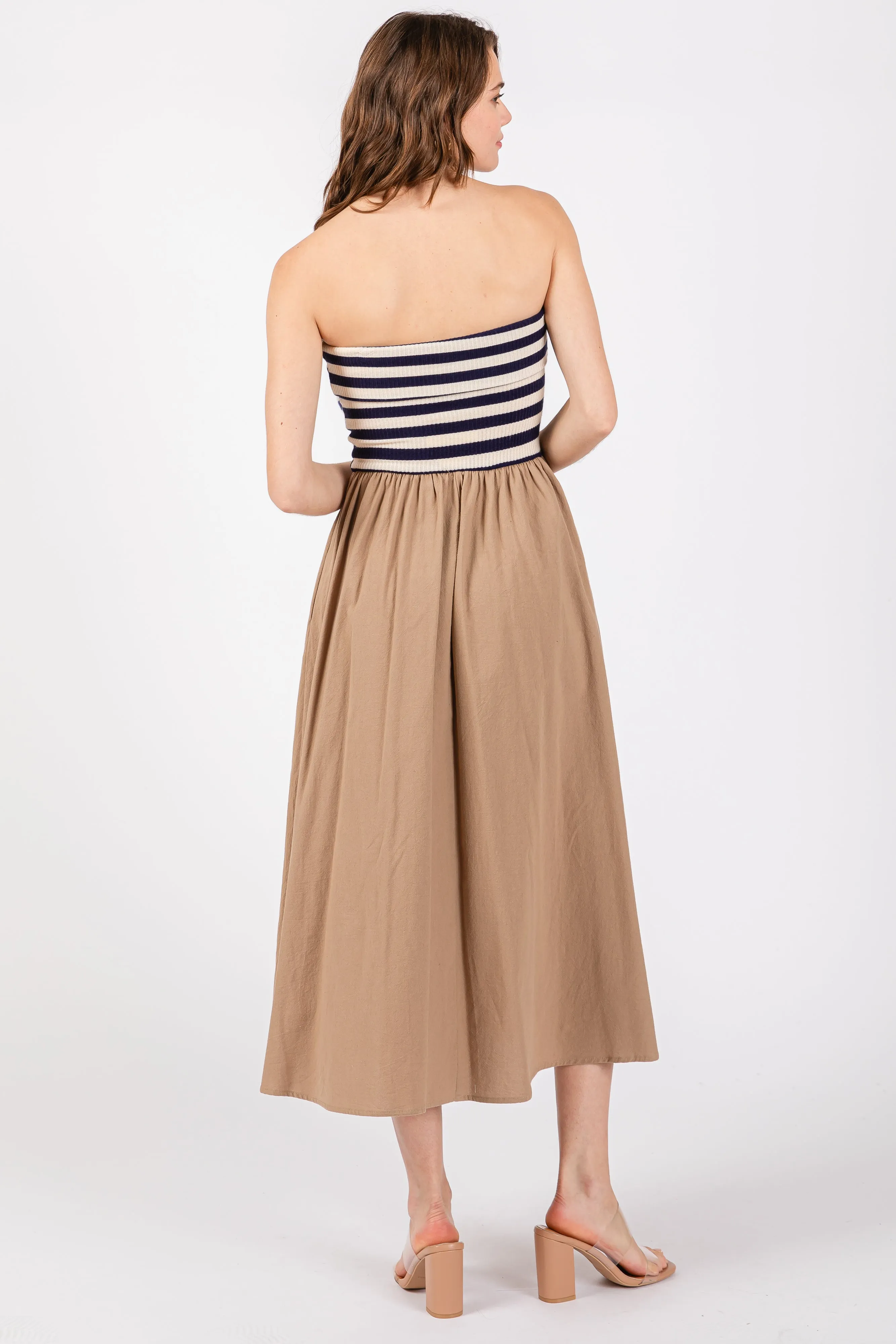 Navy Blue Strapless Dress sold by Pinkblush product image thumbnail 3