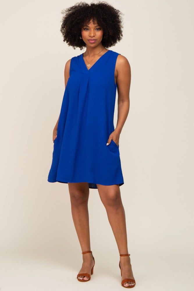 Royal Sleeveless Pocketed Dress sold by Pinkblush product image thumbnail 4