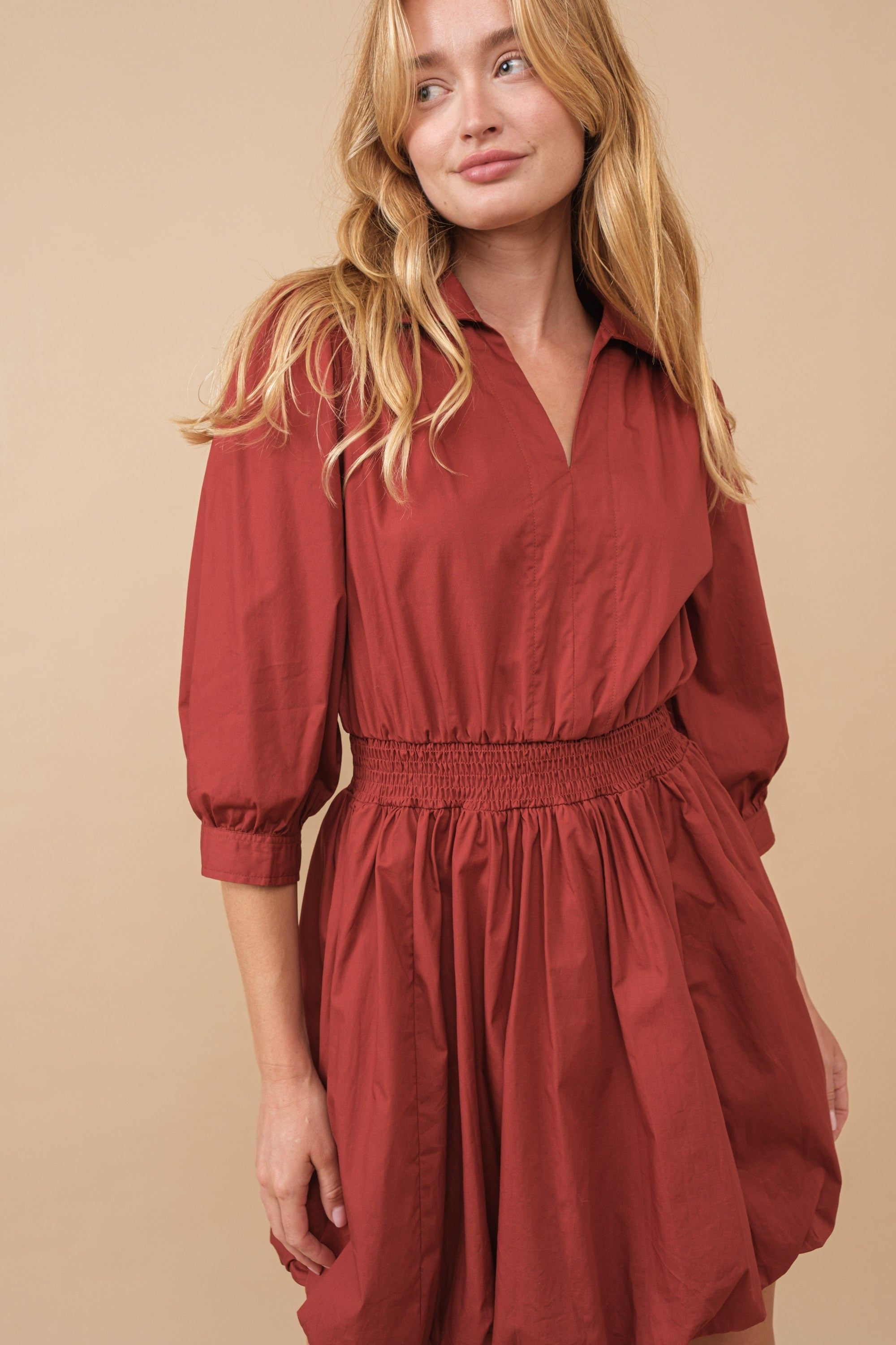 Brick Bubble Dress sold by Pinkblush product image thumbnail 2