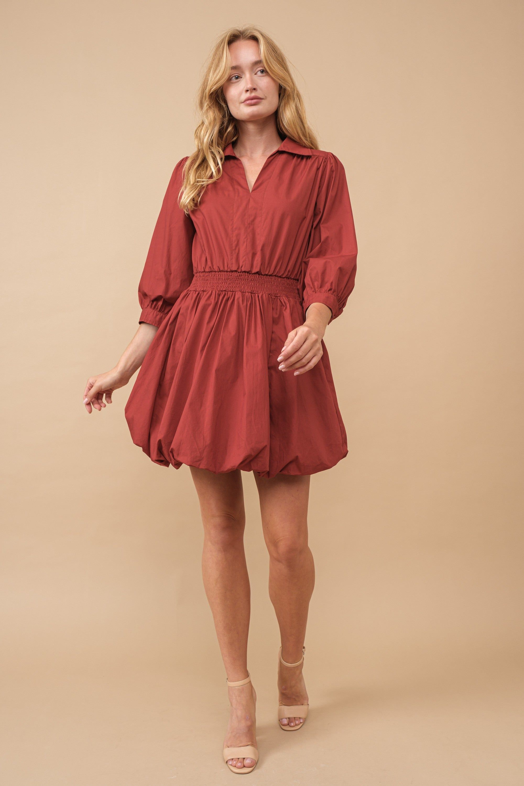 Brick Bubble Dress sold by Pinkblush product image thumbnail 3