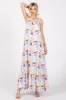 White Empire Ruffle Hem Midi Dress sold by Pinkblush