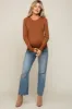 Camel Knit Long Sleeve Maternity Top sold by Pinkblush