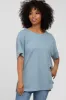 Blue Knit Oversized Maternity Top sold by Pinkblush