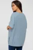Blue Knit Oversized Maternity Top sold by Pinkblush