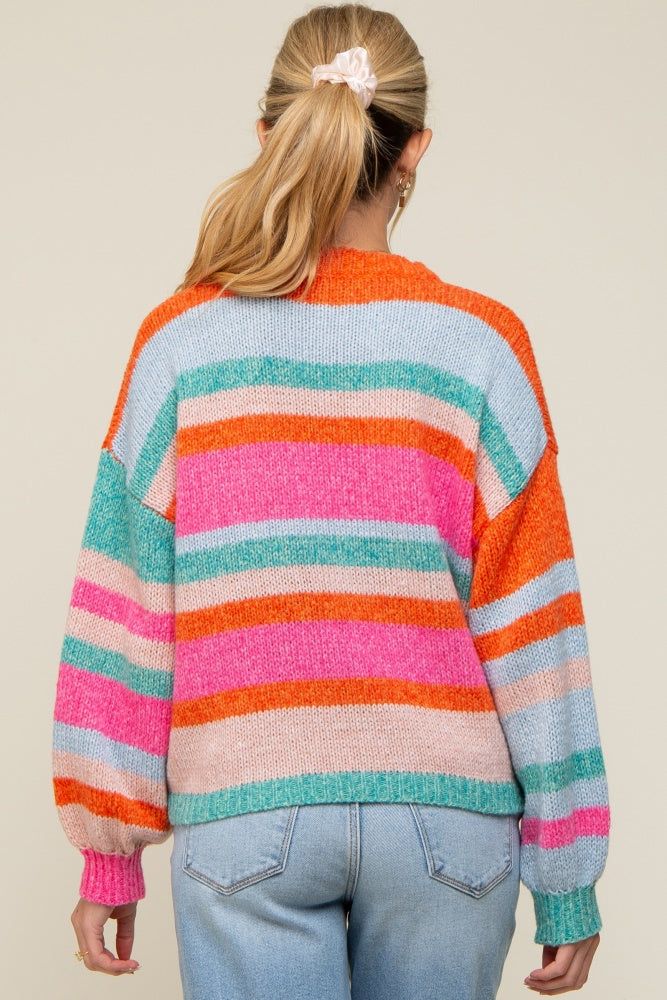 Multi-Color Striped Maternity Sweater sold by Pinkblush product image thumbnail 3