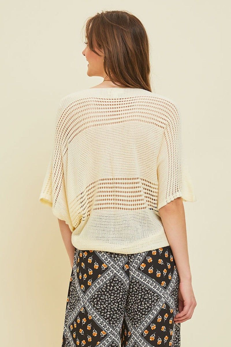 Cream Knit Top sold by Pinkblush product image thumbnail 3