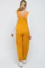 Yellow Front Pocket Knit Maternity Overalls sold by Pinkblush