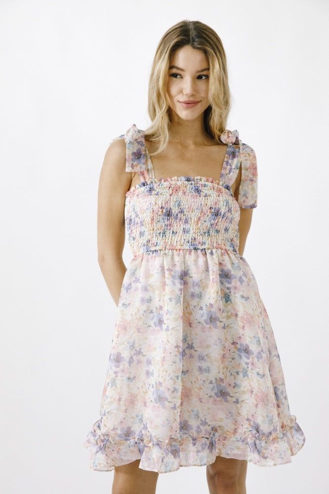 Multicolor Floral Print Mini Dress sold by Pinkblush