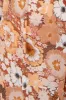 Camel Floral Sleeveless Maternity Jumpsuit sold by Pinkblush