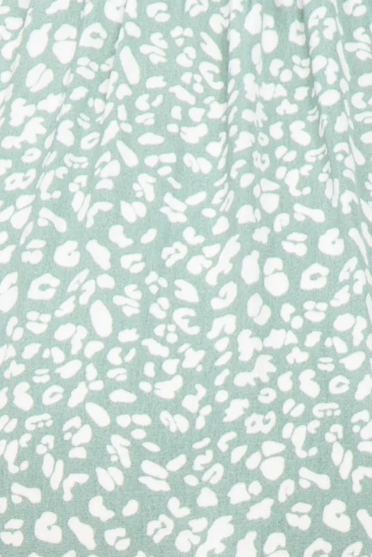 Mint Animal Print Smocked Tiered Maternity Maxi Dress sold by Pinkblush product image thumbnail 4