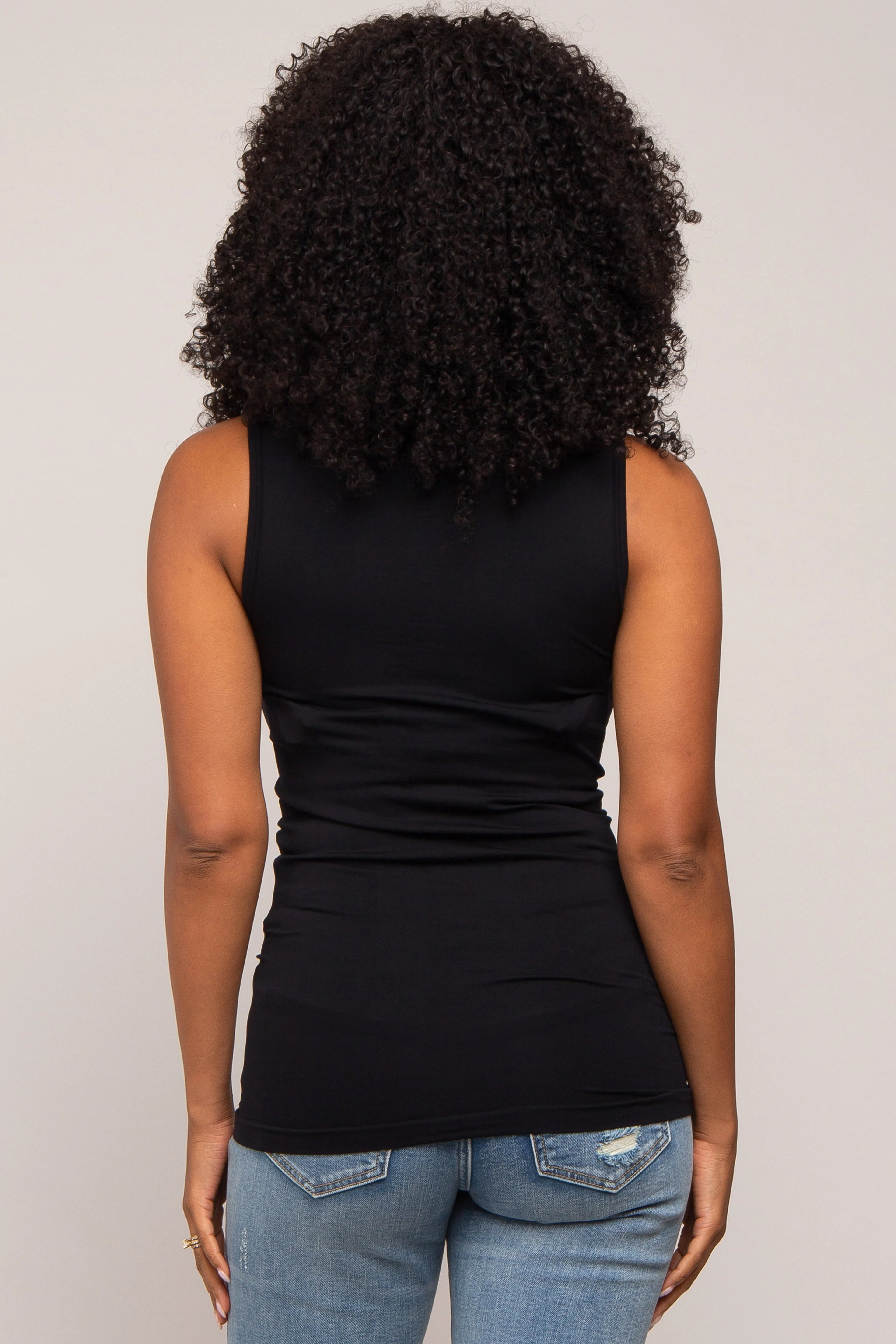 Black Basic Seamless Tank sold by Pinkblush product image thumbnail 3