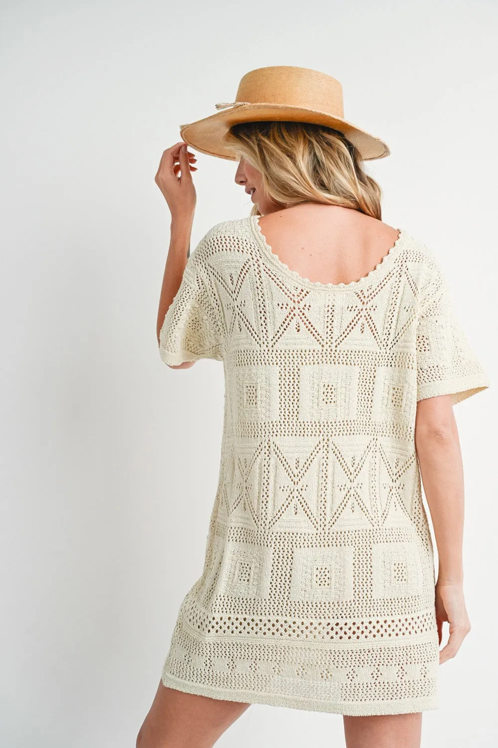 Natural Knit Shift Dress sold by Pinkblush product image thumbnail 3