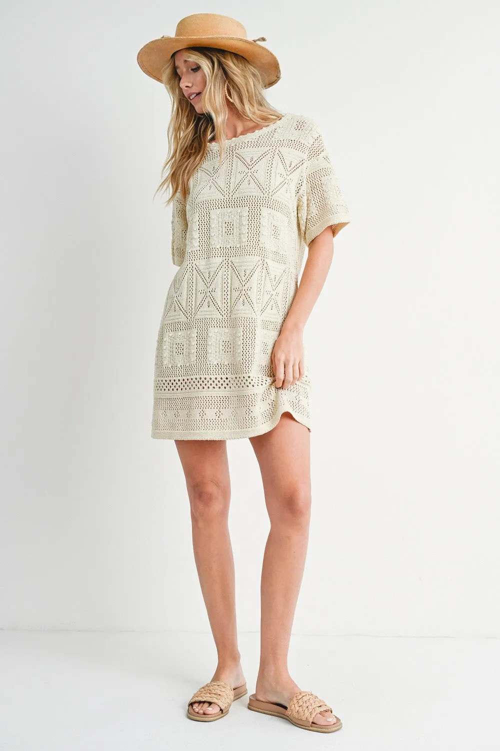 Natural Knit Shift Dress sold by Pinkblush product image thumbnail 4