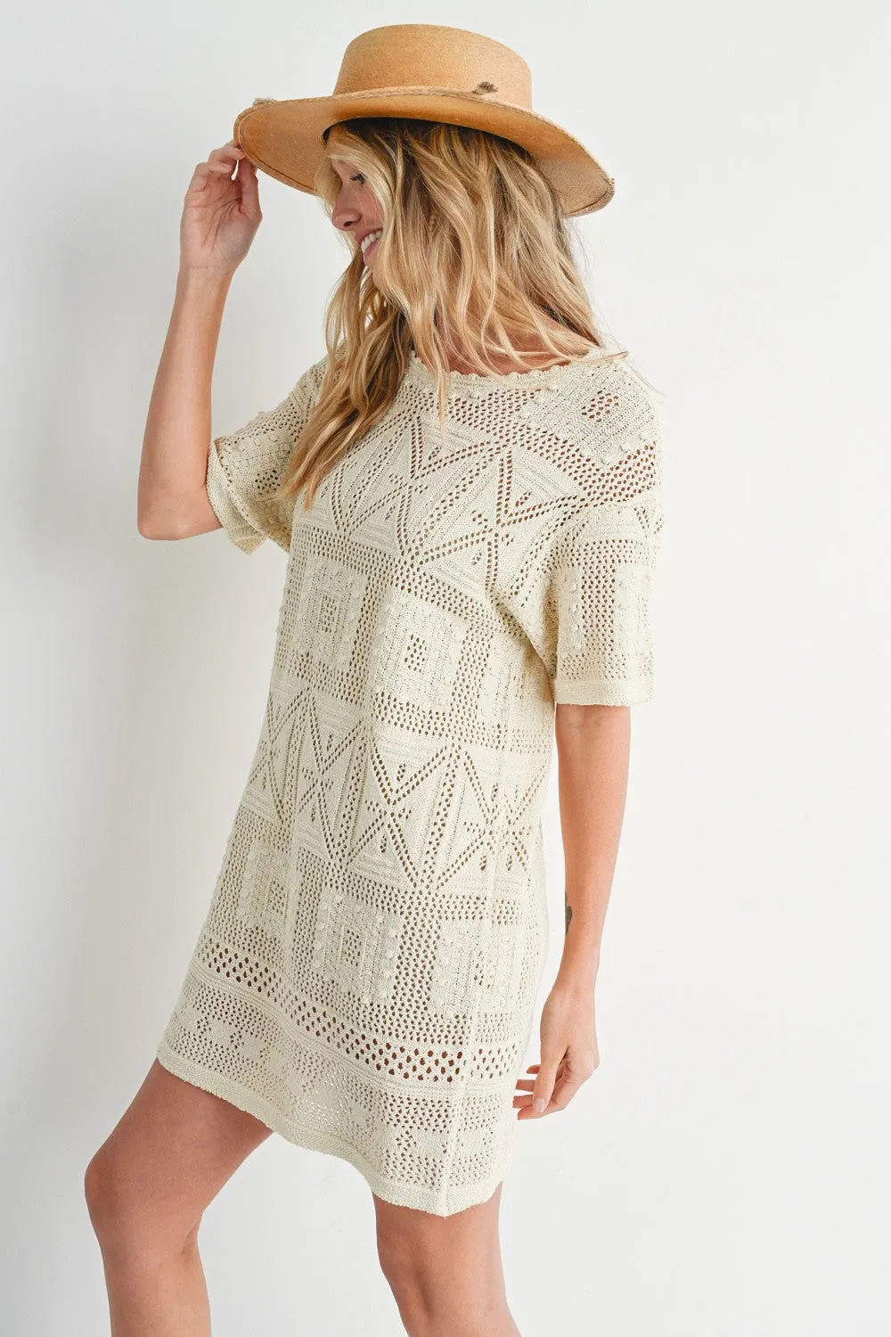 Natural Knit Shift Dress sold by Pinkblush product image thumbnail 2