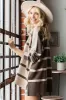 Beige Striped Knit Dolman Sleeve Top sold by Pinkblush