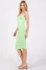 Lime Ruched Midi Dress sold by Pinkblush