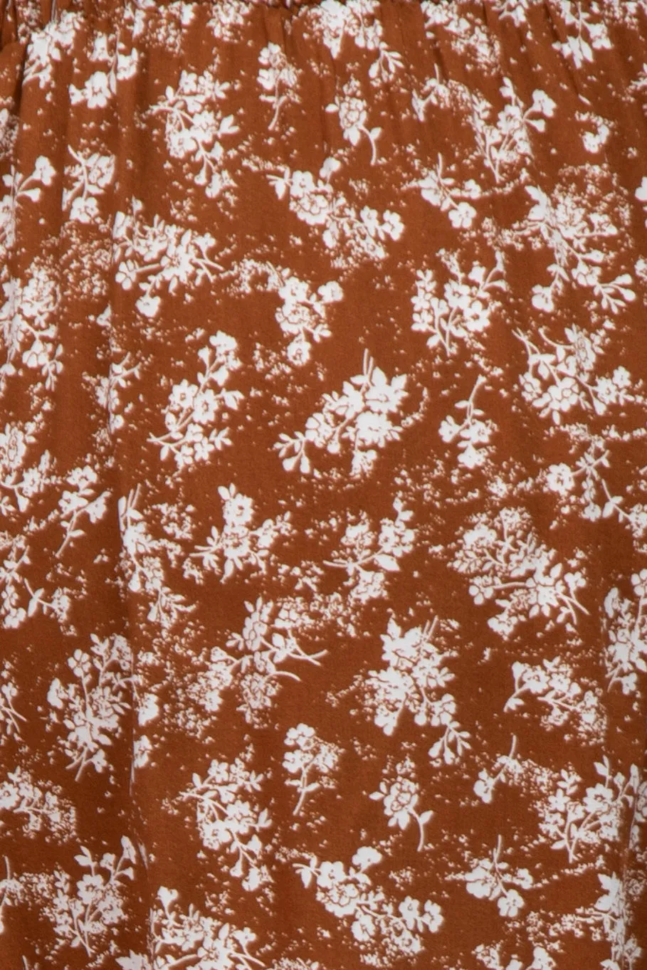 Brown Floral Smocked Smocked Maternity Dress sold by Pinkblush product image thumbnail 5