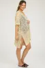Cream Crochet Knit Maternity Swim Cover Up sold by Pinkblush