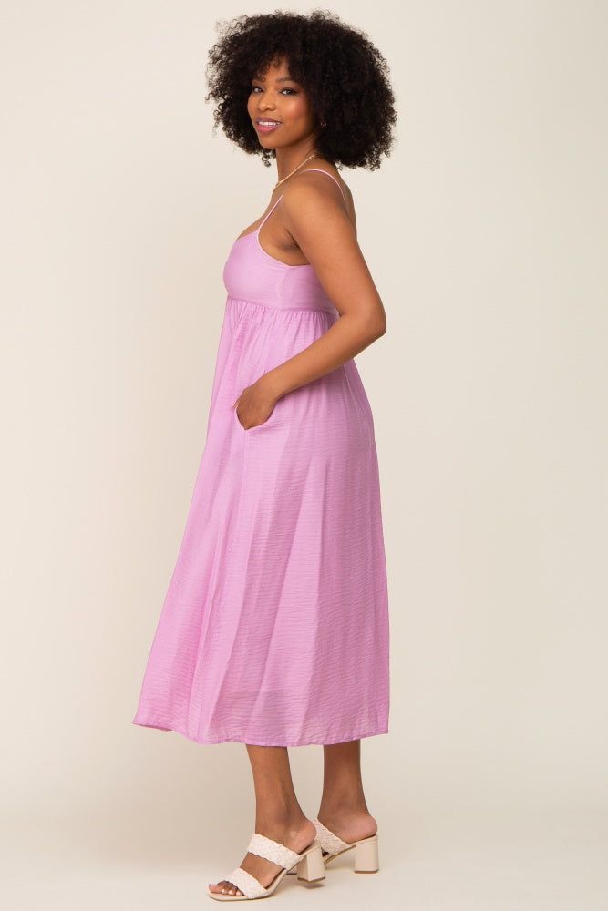 Pink Sleeveless Midi Dress sold by Pinkblush product image thumbnail 3