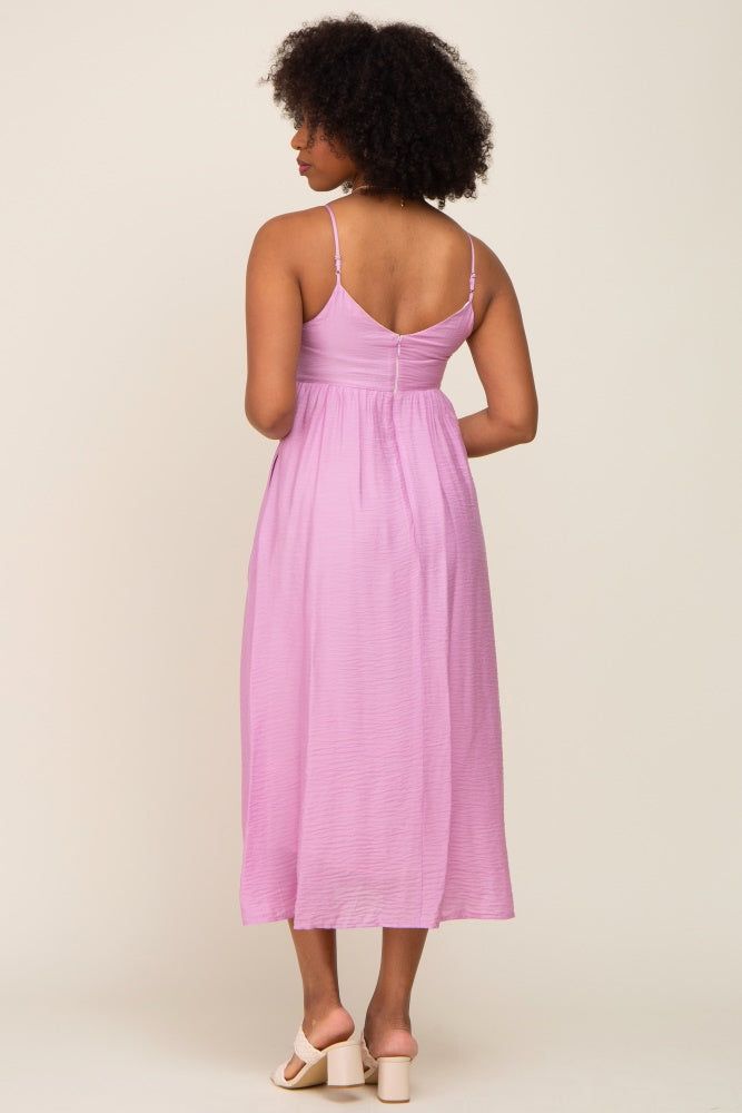 Pink Sleeveless Midi Dress sold by Pinkblush product image thumbnail 4