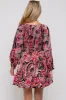 Black Paisley Smocked Long Sleeve Maternity Dress sold by Pinkblush