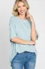 Light Blue Basic Oversized Tee sold by Pinkblush