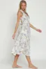 White Light Blue Sleeveless Collar & Button Down Tie Back Midi sold by Pinkblush