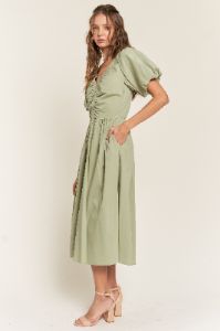 Sage Midi Dress sold by Pinkblush