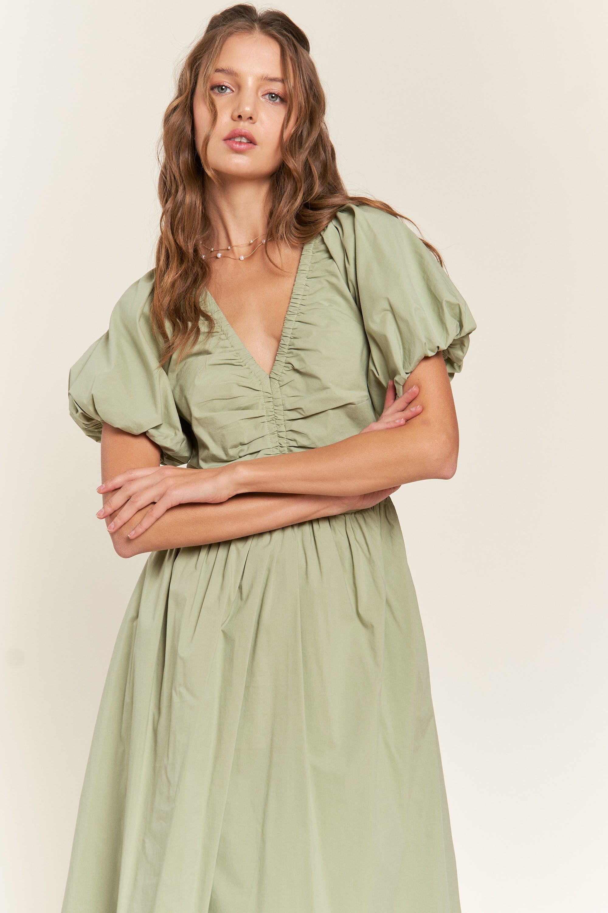 Sage Midi Dress sold by Pinkblush product image thumbnail 3