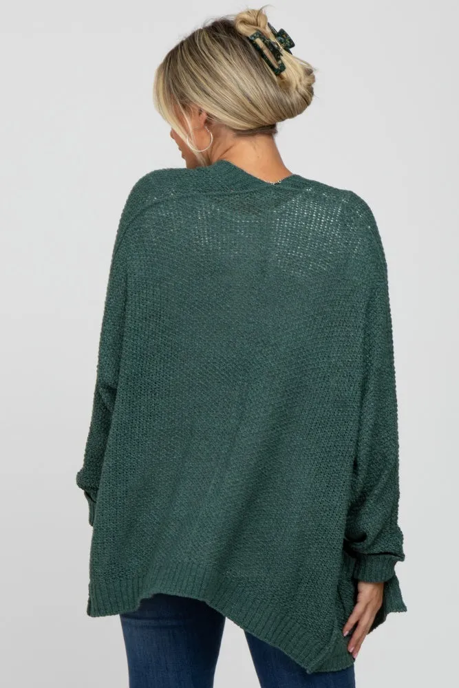 Forest Green Cuff Sleeve Maternity Cardigan sold by Pinkblush product image thumbnail 4