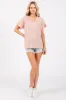Light Pink Front Pocket Short Sleeve Top sold by Pinkblush