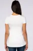 Ivory Layered Wrap Front Nursing Top sold by Pinkblush