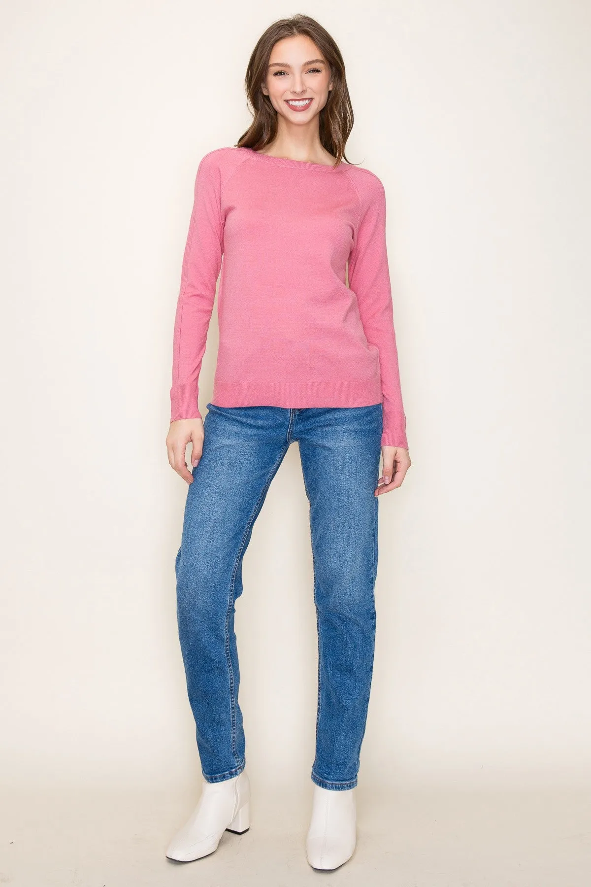 Mauve Knit Long Sleeve Top sold by Pinkblush product image thumbnail 4