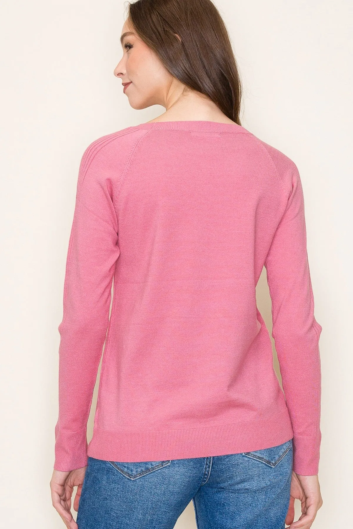 Mauve Knit Long Sleeve Top sold by Pinkblush product image thumbnail 3