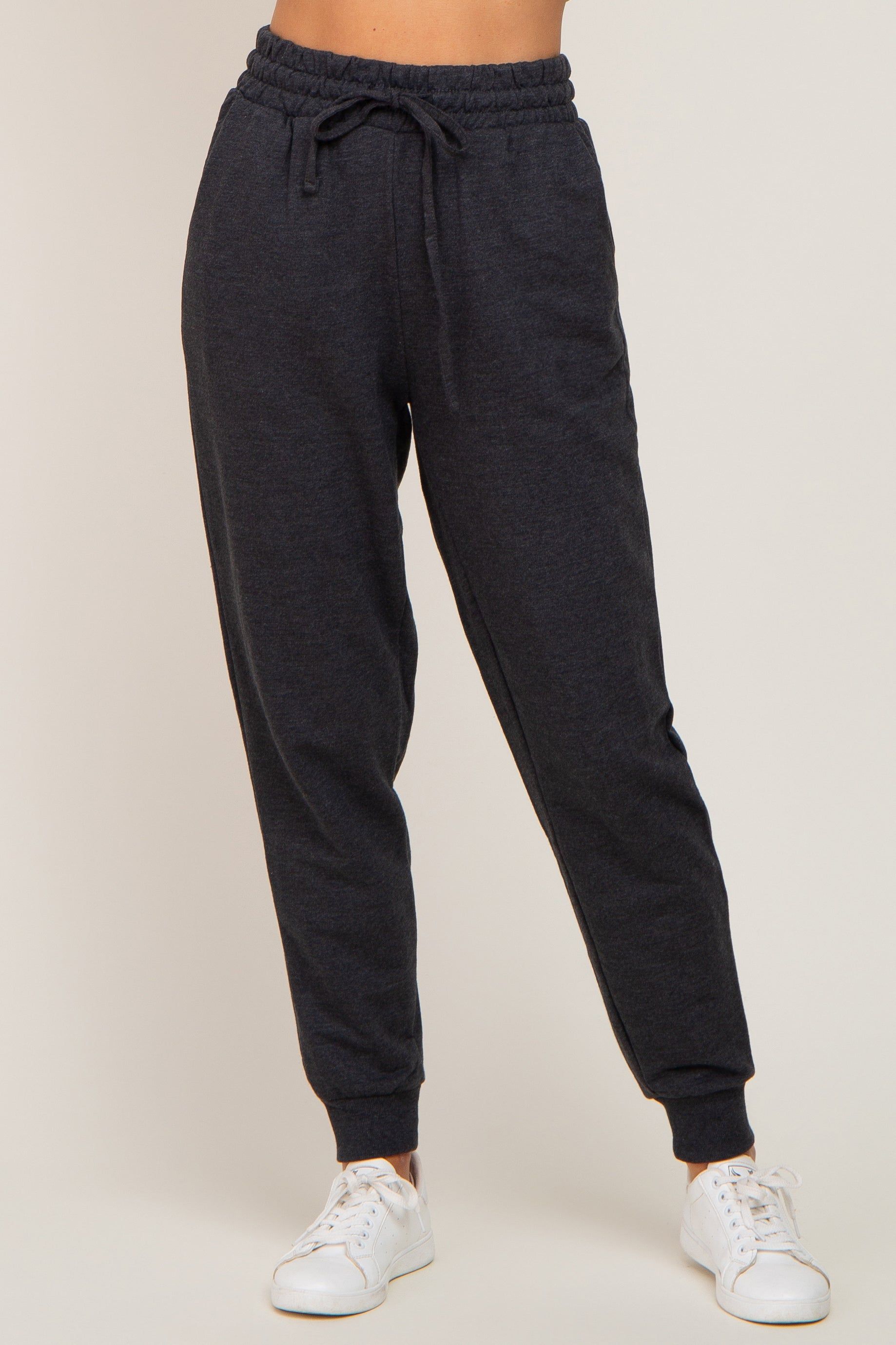 Charcoal Basic Drawstring Sweatpants sold by Pinkblush product image thumbnail 2