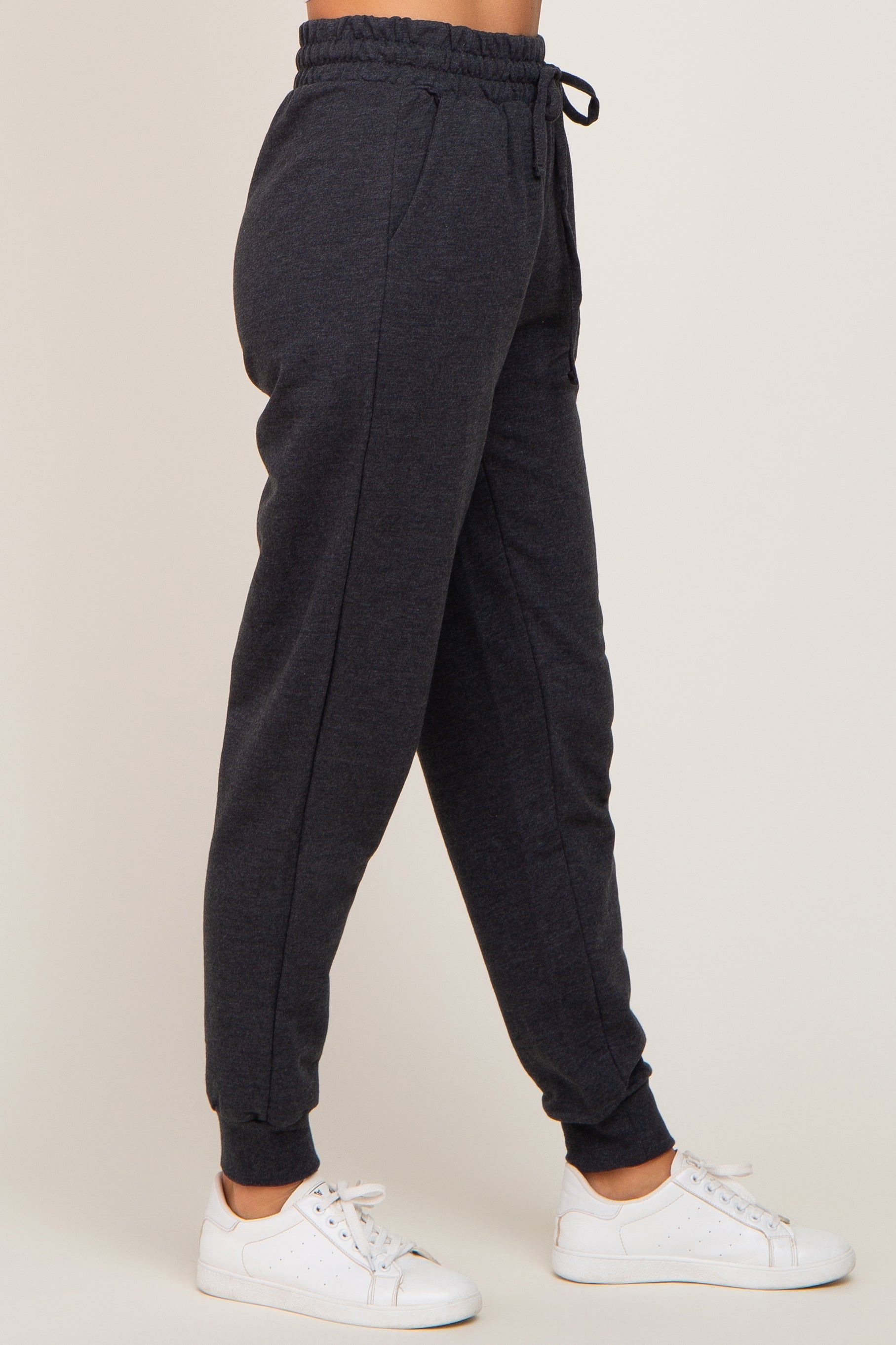 Charcoal Basic Drawstring Sweatpants sold by Pinkblush product image thumbnail 3