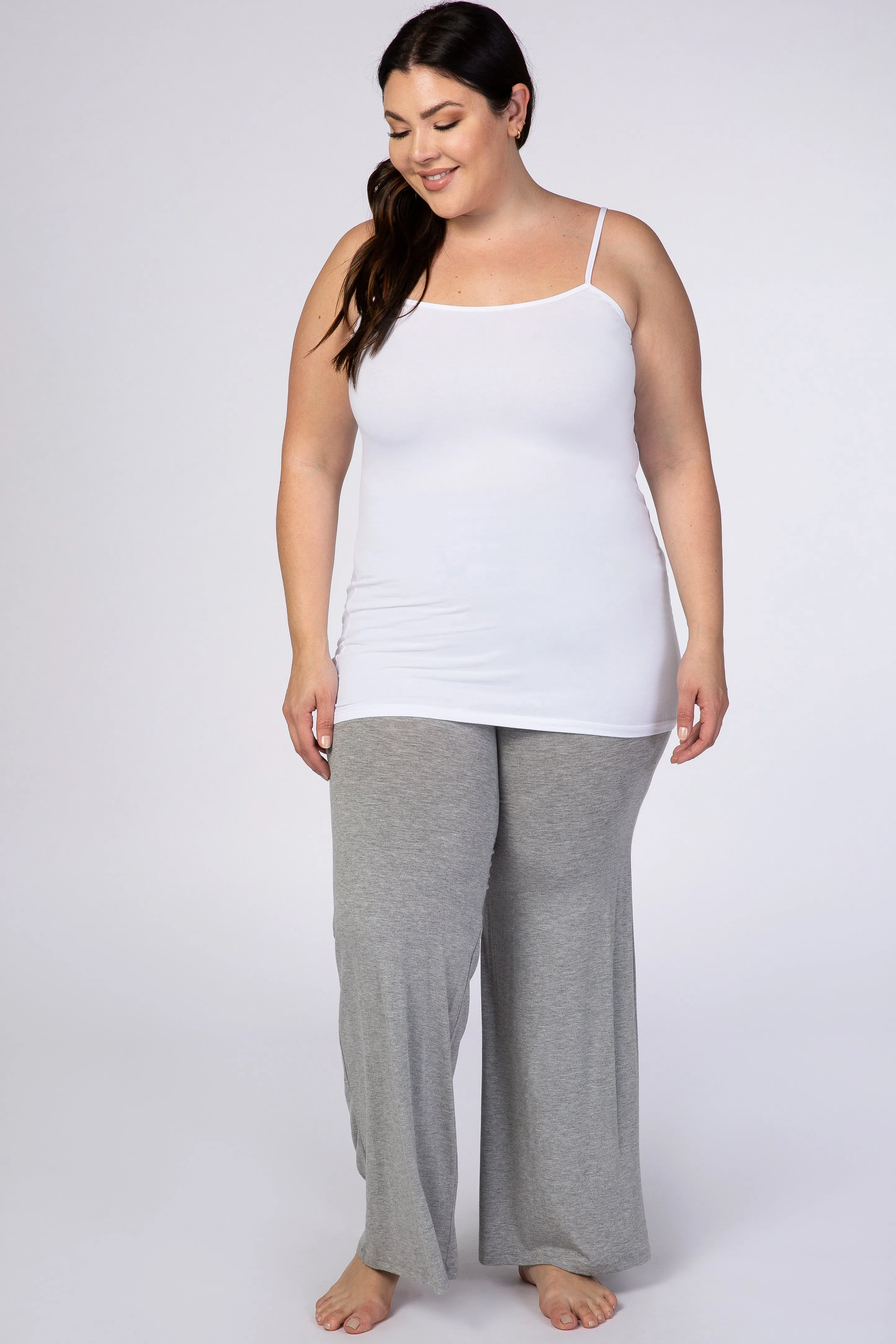 White Solid Plus Cami sold by Pinkblush product image thumbnail 4