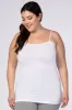 White Solid Plus Cami sold by Pinkblush
