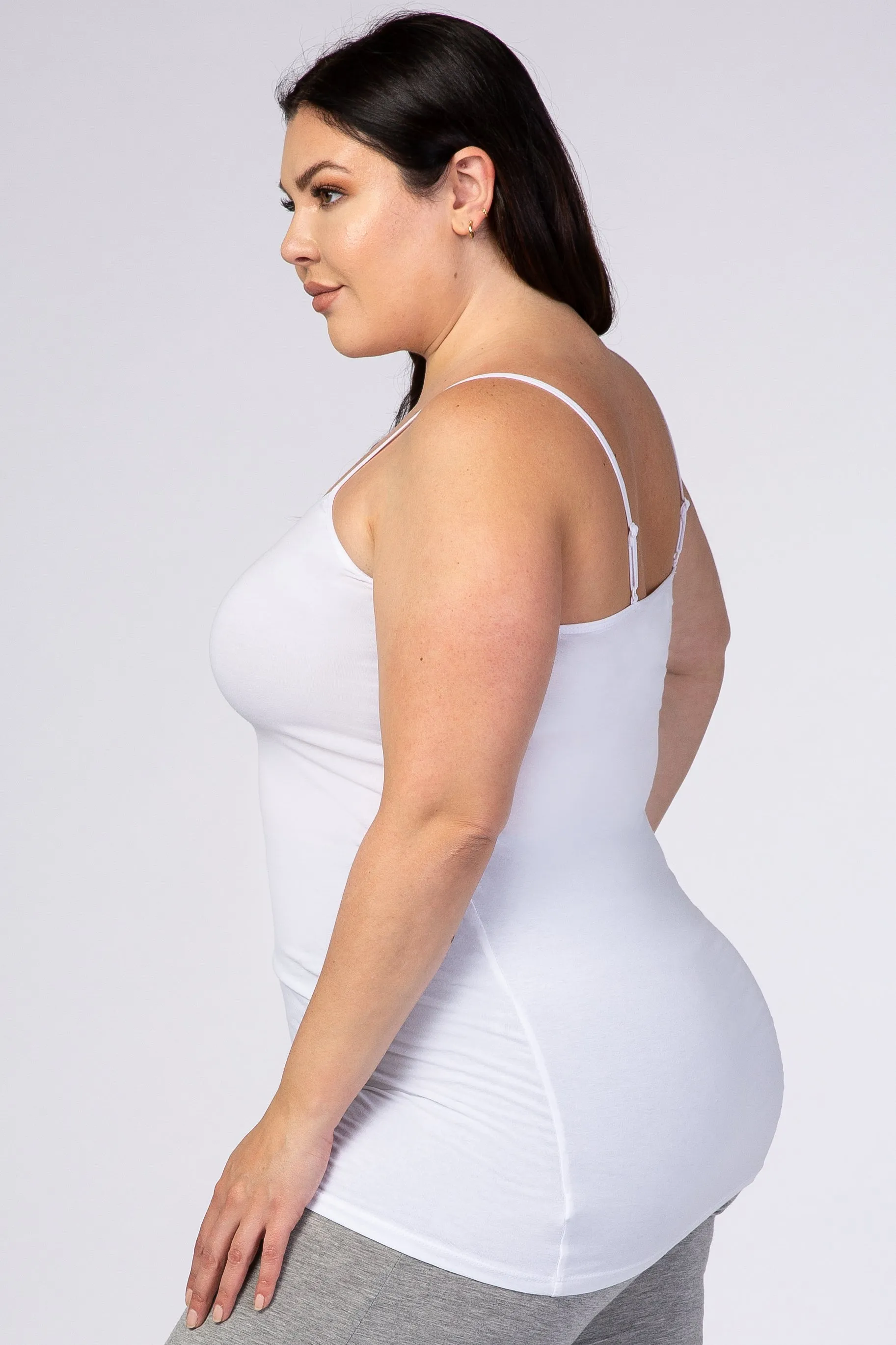 White Solid Plus Cami sold by Pinkblush product image thumbnail 2