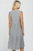 Heather Grey Ribbed Sleeveless Midi Dress sold by Pinkblush