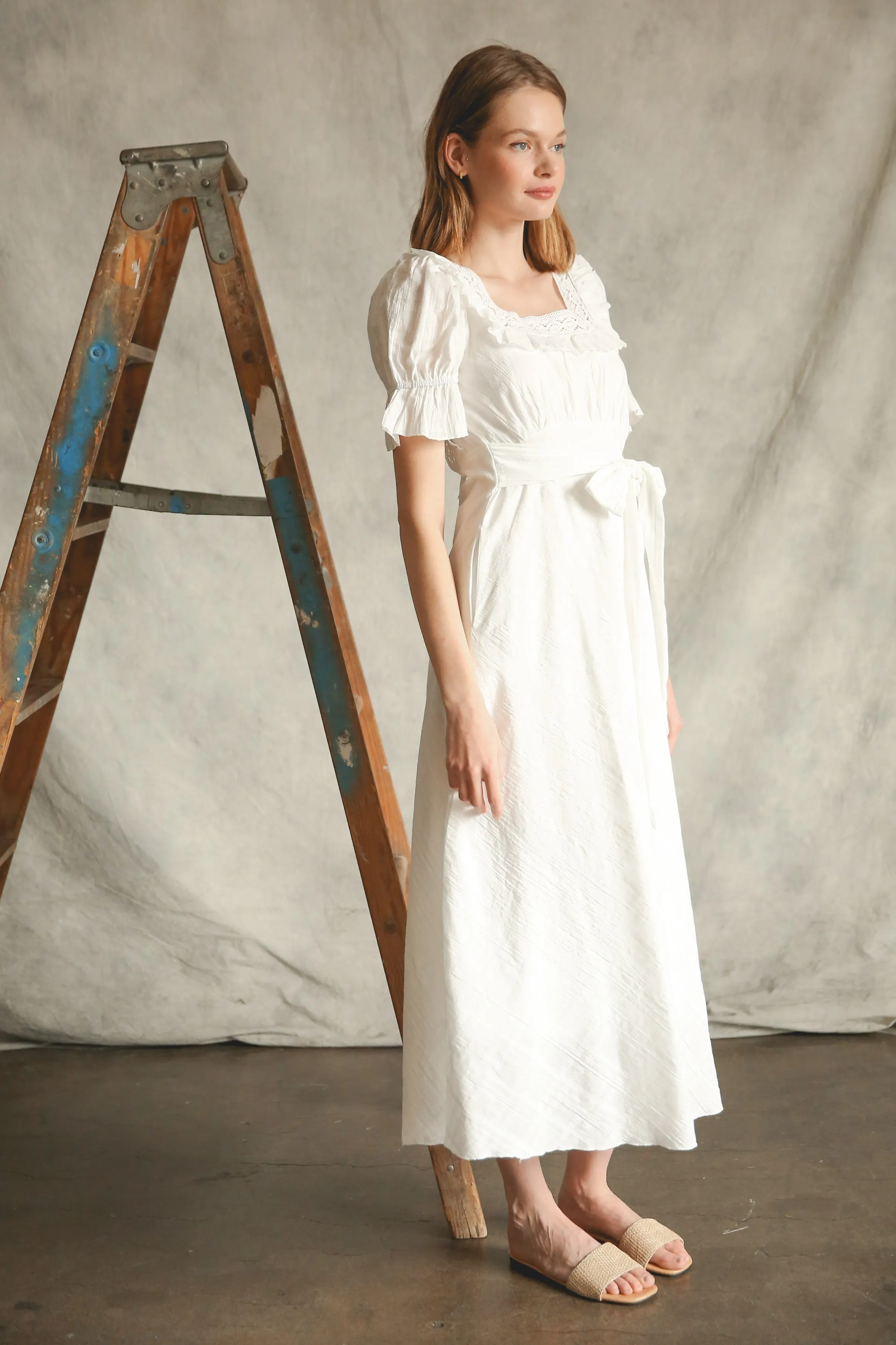 Cream Maxi Dress sold by Pinkblush product image thumbnail 2