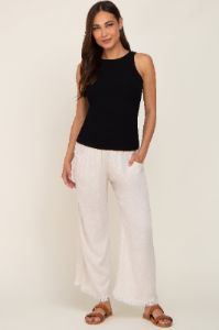 Black Ribbed Basic Maternity Tank Top sold by Pinkblush