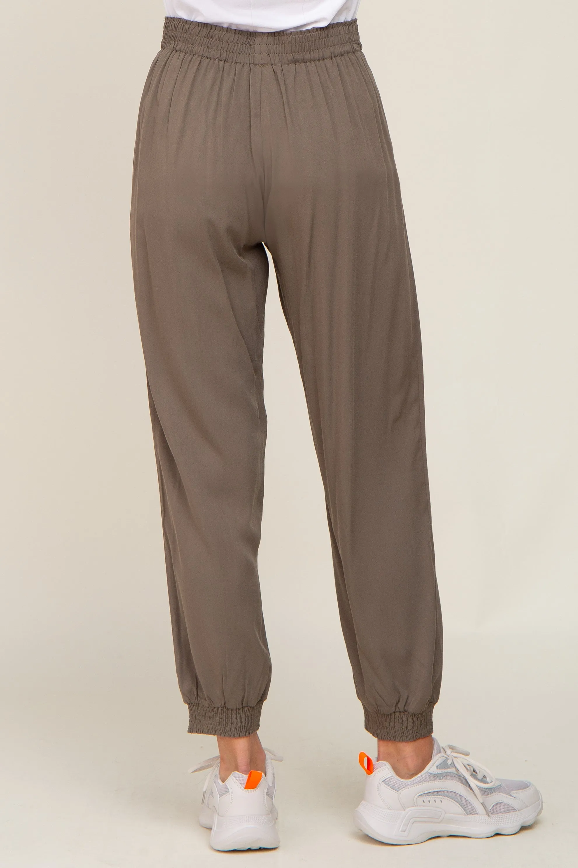 Olive Drawstring Accent Joggers sold by Pinkblush product image thumbnail 4