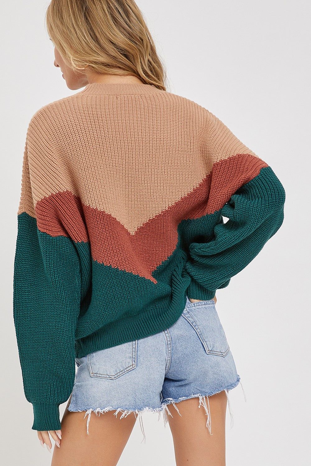 Taupe Hunter Chevron Sweater sold by Pinkblush product image thumbnail 3